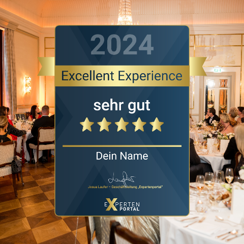 Expert*innen mit dem Excellent Experience Siegel in Hamburg geehrt