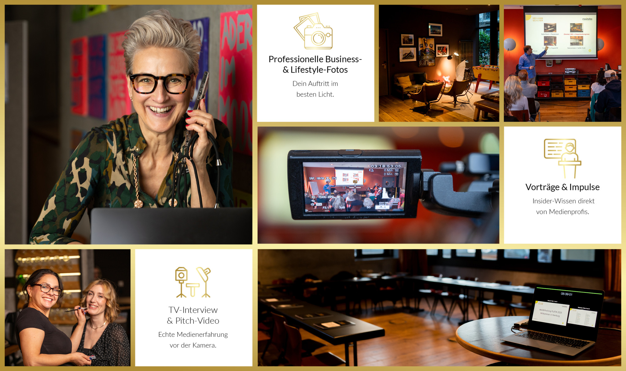 Das TV Medientraining: alles für Deine Sichtbarkeit