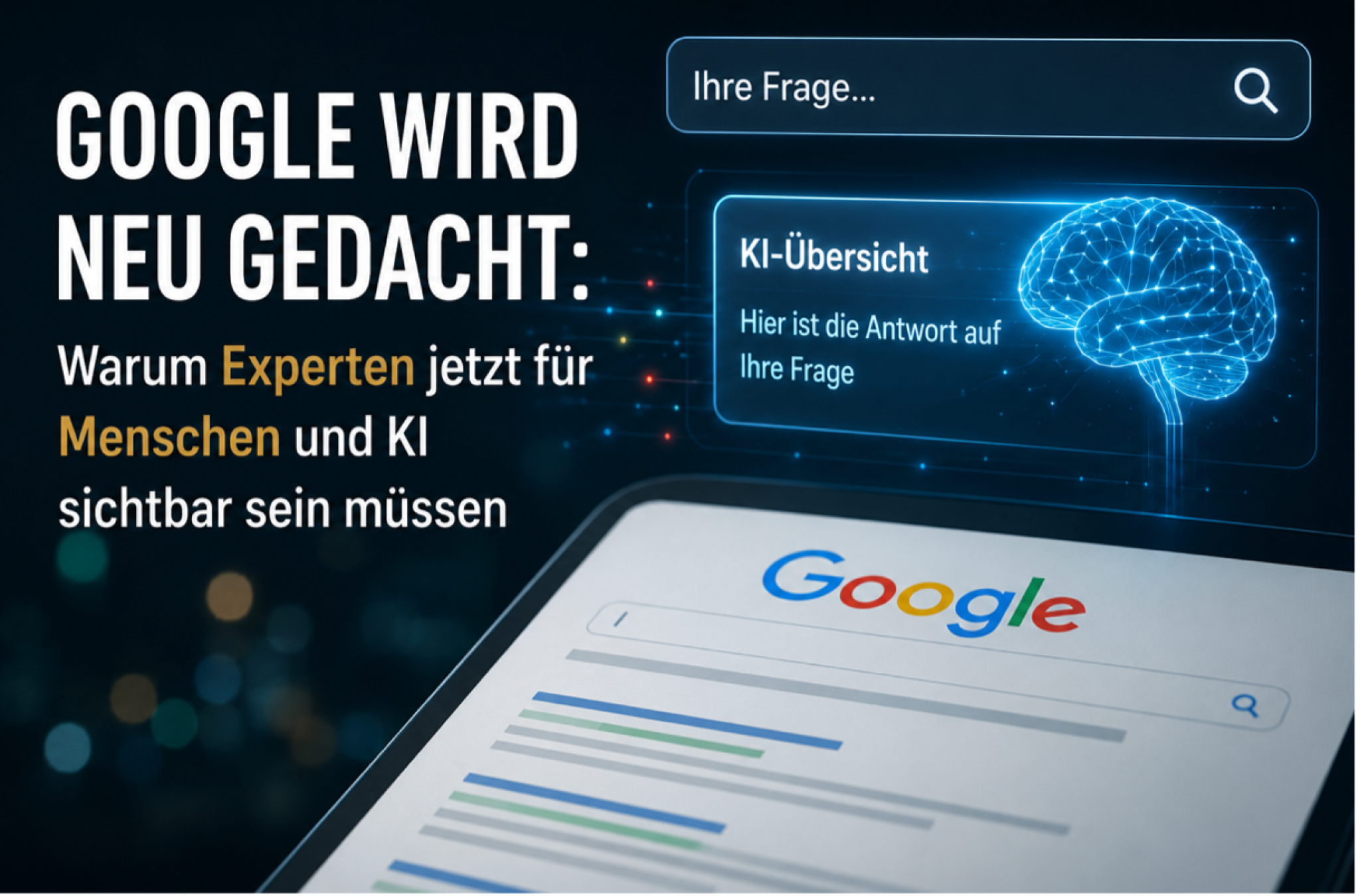 Google wird neu gedacht - warum Experten jetzt für Menschen und KI sichtbar sein müssen